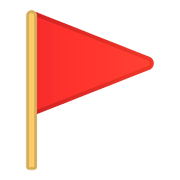 Emoji 🚩 Bandierina Rossa su Google Android 8.0.