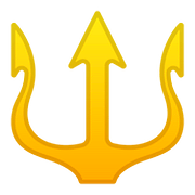 🔱 Emoji Emblema De Tridente na Google Android 8.0.