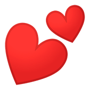 Émoji 💕 Deux Cœurs sur Google Android 8.0.