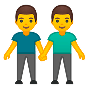 Émoji 👬 Deux Hommes Se Tenant La Main sur Google Android 8.0.