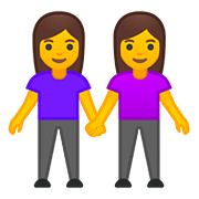 Emoji 👭 Due Donne Che Si Tengono Per Mano su Google Android 8.0.