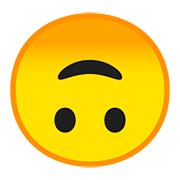 Emoji 🙃 Faccina Sottosopra su Google Android 8.0.