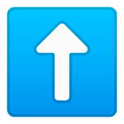 Emoji ⬆️ Freccia Rivolta Verso L’alto su Google Android 8.0.