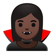 Emoji 🧛🏿 Vampiro: Carnagione Scura su Google Android 8.0.