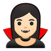 Émoji 🧛🏻 Vampire : Peau Claire sur Google Android 8.0.