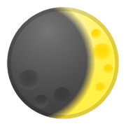 🌒 Emoji Luna Creciente en Google Android 8.0.