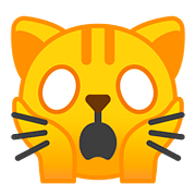 Emoji 🙀 Gatto Esterrefatto su Google Android 8.0.