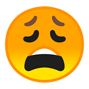 Emoji 😩 Faccina Esausta su Google Android 8.0.