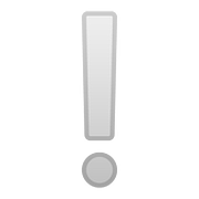 Emoji ❕ Punto Esclamativo Bianco su Google Android 8.0.