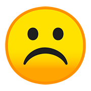 ☹️ Emoji Cara Con El Ceño Fruncido en Google Android 8.0.