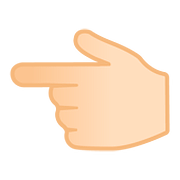 👈🏻 Emoji Dorso Da Mão Com Dedo Indicador Apontando Para A Esquerda: Pele Clara na Google Android 8.0.