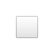 Emoji ◽ Quadrato Bianco Medio-piccolo su Google Android 8.0.