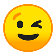 Emoji 😉 Faccina Che Fa L’occhiolino su Google Android 8.0.