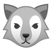 Émoji 🐺 Loup sur Google Android 8.0.