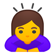 🙇‍♀️ Emoji Mujer Haciendo Una Reverencia en Google Android 8.0.