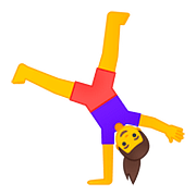 Emoji 🤸‍♀️ Donna Che Fa La Ruota su Google Android 8.0.