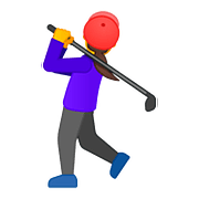 🏌️‍♀️ Emoji Mujer Jugando Al Golf en Google Android 8.0.