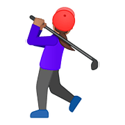Emoji 🏌🏽‍♀️ Golfista Donna: Carnagione Olivastra su Google Android 8.0.