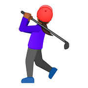 🏌🏾‍♀️ Emoji Golferin: mitteldunkle Hautfarbe Google Android 8.0.