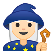 🧙🏻‍♀️ Emoji Magierin: helle Hautfarbe Google Android 8.0.