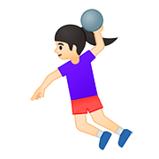 Émoji 🤾🏻‍♀️ Handballeuse : Peau Claire sur Google Android 8.0.