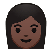👩🏿 Emoji Mujer: Tono De Piel Oscuro en Google Android 8.0.