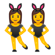 Emoji 👯‍♀️ Donne Con Orecchie Da Coniglio su Google Android 8.0.