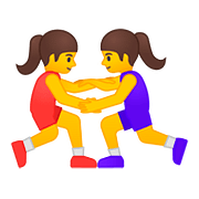 🤼‍♀️ Emoji Mujeres Luchando en Google Android 8.0.