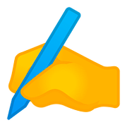 Emoji ✍️ Mano Che Scrive su Google Android 8.0.