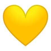 💛 Emoji Coração Amarelo na Google Android 8.0.