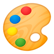 Émoji 🎨 Palette De Peinture sur Google Android 8.1.