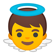 Émoji 👼 Bébé Ange sur Google Android 8.1.