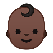 👶🏿 Emoji Baby: dunkle Hautfarbe Google Android 8.1.