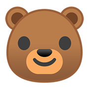 🐻 Emoji Rosto De Urso na Google Android 8.1.