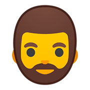 🧔 Emoji Persona Con Barba en Google Android 8.1.