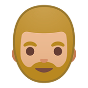 Emoji 🧔🏼 Uomo Con La Barba: Carnagione Abbastanza Chiara su Google Android 8.1.