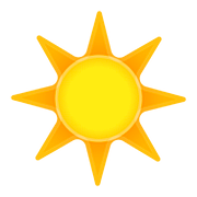 Emoji ☀️ Sole su Google Android 8.1.