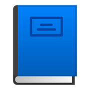 Emoji 📘 Libro Blu su Google Android 8.1.