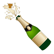 Émoji 🍾 Bouteille De Champagne sur Google Android 8.1.