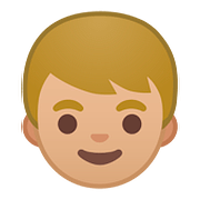 👦🏼 Emoji Niño: Tono De Piel Claro Medio en Google Android 8.1.
