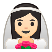 👰🏻 Emoji Noiva: Pele Clara na Google Android 8.1.