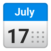 Emoji 📅 Calendario su Google Android 8.1.