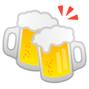🍻 Emoji Jarras De Cerveza Brindando en Google Android 8.1.