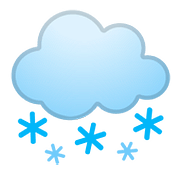 🌨️ Emoji Nube Con Nieve en Google Android 8.1.