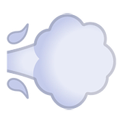 Emoji 💨 Nuvola Di Polvere su Google Android 8.1.