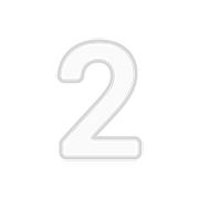 Emoji 2️ Cifra due su Google Android 8.1.