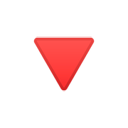 Emoji 🔻 Triangolo Rosso Con Punta Verso Il Basso su Google Android 8.1.
