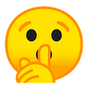 🤫 Emoji Rosto Fazendo Sinal De Silêncio na Google Android 8.1.