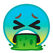 🤮 Emoji kotzendes Gesicht Google Android 8.1.