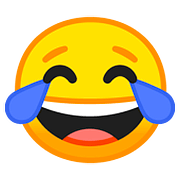 😂 Emoji Cara Llorando De Risa en Google Android 8.1.